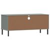 vidaXL TV Cabinet Grey Solid Pine Wood TV Cabinet Rectangular