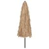 vidaXL Garden Parasol Brown 100% Polyester, Powder-Coated Steel, Straw