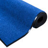 vidaXL Doormat Other Blue and Black 47.3" x 98.4" Polyamide and PVC