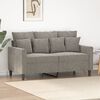 vidaXL 2-Seater Sofa Light Gray 47.2" Velvet