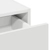 vidaXL Dressing Table White 39.37 x 15.75 x 27.56 in Engineered Wood