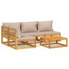 vidaXL Garden Lounge Set Taupe