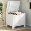 vidaXL Storage Box White Solid pine wood 23.6 x 19.3 x 21.3 in