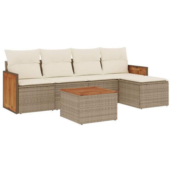 vidaXL Garden Sofa Set Beige