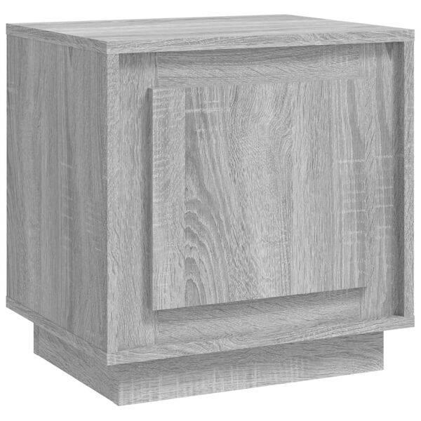 vidaXL Bedside Cabinet Grey Sonoma Engineered wood Medium