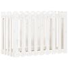 vidaXL Garden Raised Bed White Solid Pine Wood 39.4x19.7x27.6 in