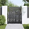 vidaXL Garden Gate 39.4x59.1" Corten Steel Bamboo Design