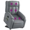 vidaXL Electric Stand Up Massage Recliner Chair Gray