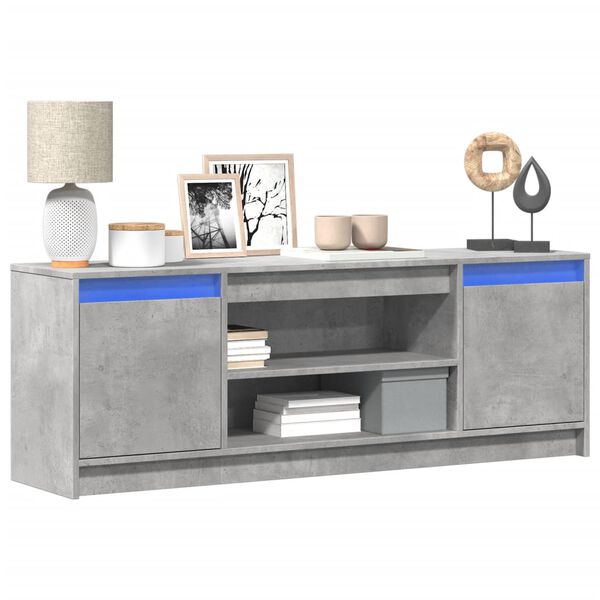 vidaXL TV Cabinet Concrete Grey Engineered Wood Medium TV Cabinet