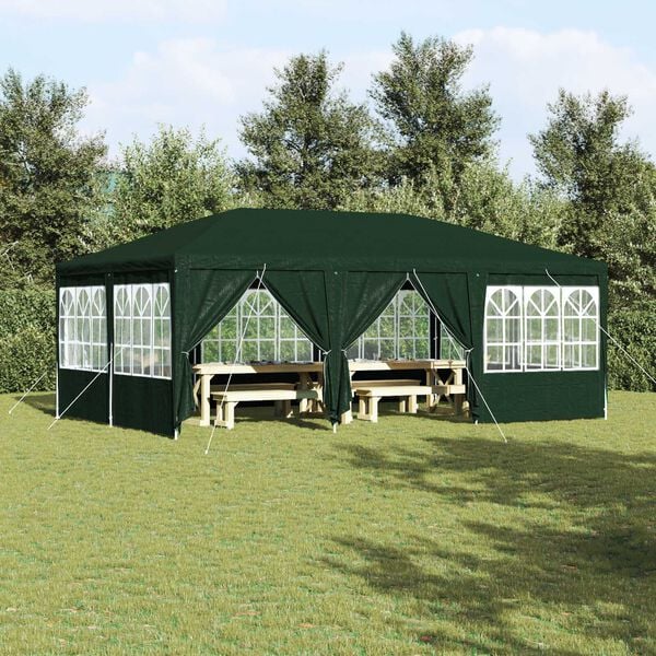 vidaXL Party Tent Green 236.22 x 157.48 x 104.72 in Polyethylene