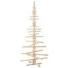 vidaXL Wooden Christmas Tree for Decoration 70.9" Solid Wood Pine