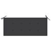 vidaXL Bench Gray, Anthracite Solid eucalyptus wood, 100% polyester Large