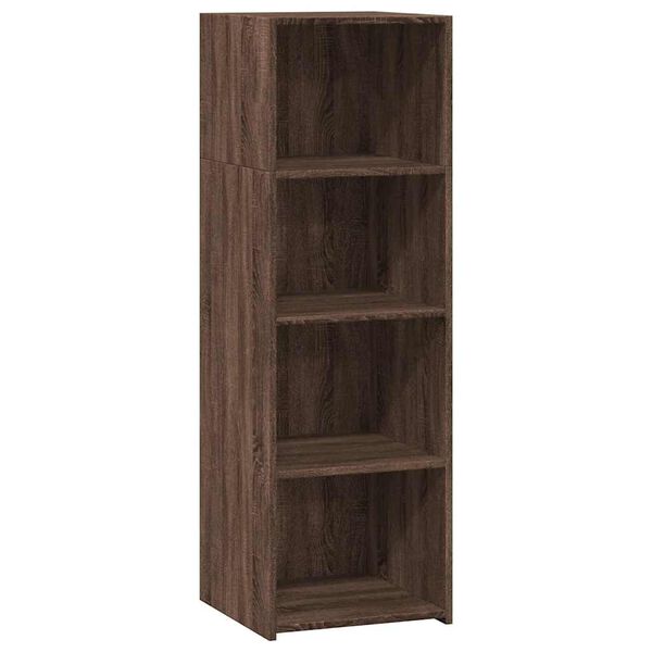 vidaXL Highboard Brown oak Engineered wood Highboard Rectangular