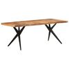 vidaXL Dining Table Acacia Wood Solid Acacia Wood Large Durable
