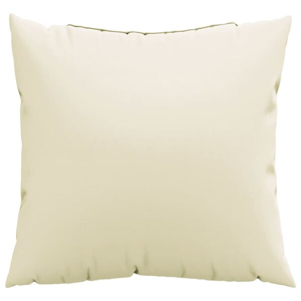 vidaXL Sofa Cushion Set of 4 Cream 100% Polyester 15.7 x 15.7 in