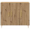 vidaXL Sideboard Artisan Oak 35.43 x 13.39 x 31.50 in Engineered Wood
