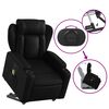 vidaXL Electric Stand up Massage Recliner Chair Black Faux Leather