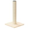 vidaXL Cat Scratching Post Cream Engineered wood, plush, sisal Medium