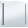 vidaXL Bathroom Mirror Silver Glass 39.4x23.6 in Wall Mounting