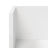vidaXL Wall Shelf White Engineered wood Medium Floating Wall Shelf
