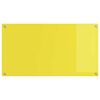 vidaXL Kitchen Backsplash 2 pcs Yellow 43.31 x 23.62 in Tempered Glass