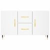 vidaXL Sideboard White Engineered wood, metal Sideboard Rectangular