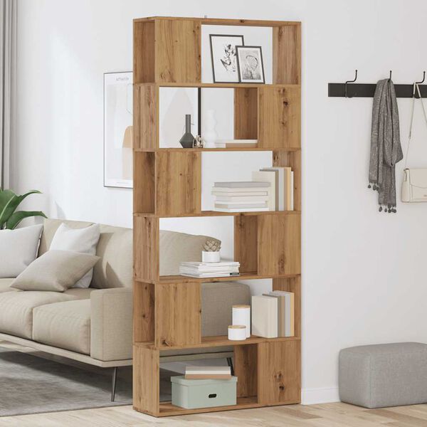 vidaXL Book Cabinet Artisan Oak Engineered Wood Standard Book Cabinet
