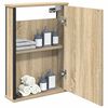 vidaXL Bathroom Mirror Cabinet Brown 42 x 12 x 60 cm Engineered wood