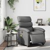 vidaXL Electric Massage Recliner Chair Grey Faux leather, Metal, Plywood