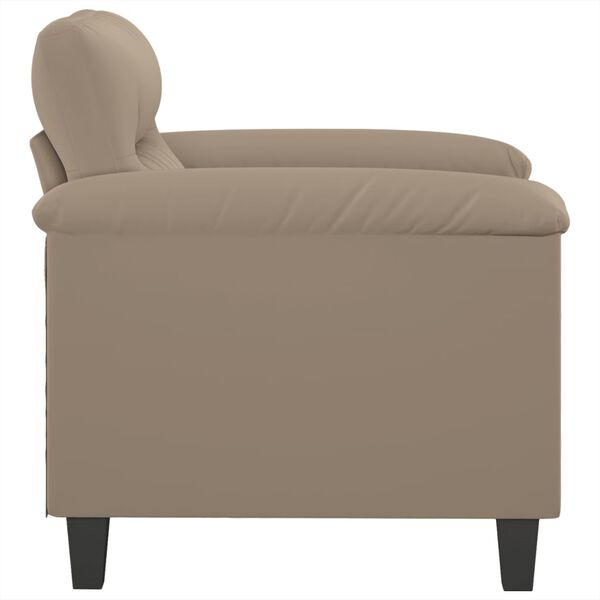 vidaXL Sofa Chair Taupe Microfiber fabric (100% polyester), metal, plywood