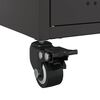 vidaXL TV Cabinet Black Cold-rolled steel Compact TV Cabinet