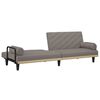 vidaXL Sofa Bed Taupe Plywood Large