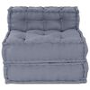 vidaXL Modular Sofa Grey 27.56 x 27.56 x 22.05 in Fabric