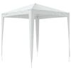 vidaXL Party Tent White Polyethylene, Iron 2x2 ft
