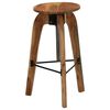 vidaXL Bar Chairs 2 pcs Solid Acacia Wood