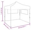 vidaXL Foldable Tent Cream 600D oxford fabric with PVC coating 10x10 ft