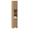 vidaXL Bathroom Cabinet Artisan oak Engineered wood Tall