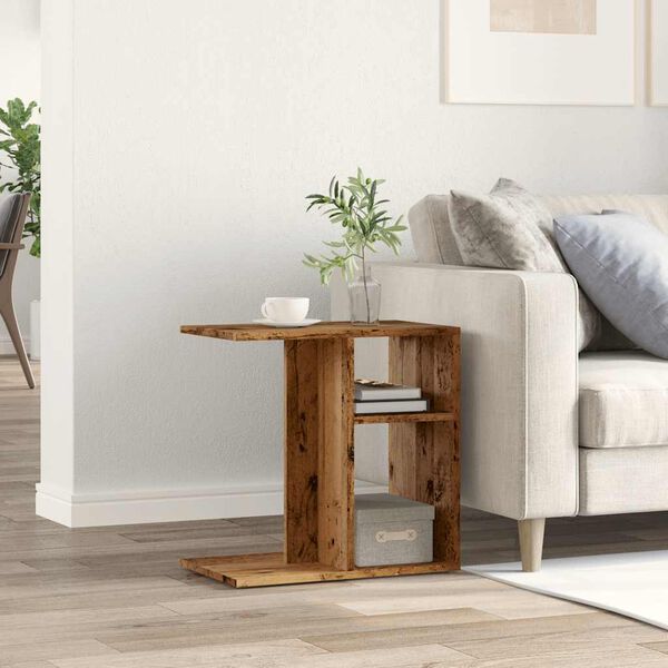 vidaXL Side Table Vintage wood Engineered wood Compact Side Table