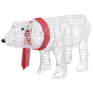 vidaXL Christmas Decoration Cool White Acrylic Medium