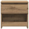 vidaXL Bedside Cabinet Artisan Oak Engineered Wood Small Bedside Cabinet