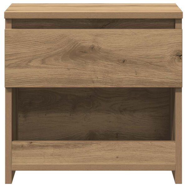 vidaXL Bedside Cabinet Artisan Oak Engineered Wood Small Bedside Cabinet