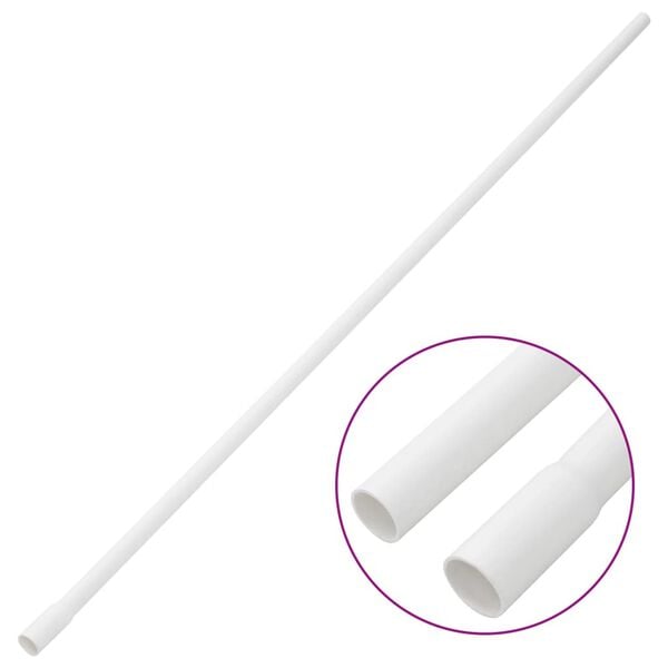 vidaXL Cable Trunkings Ø0.63" 98.4' PVC