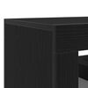 vidaXL TV Cabinet Black Oak 47.24 x 13.78 x 15.75 in Engineered Wood