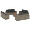 vidaXL Garden Sofa Set Gray