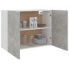 vidaXL Hanging Cabinet Concrete grey Engineered wood Medium