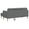 vidaXL Sofa Set with Cushion 2 pcs Dark Grey Polyester