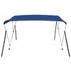 vidaXL 3 Bow Bimini Top Blue 72"x77.2"x53.9"