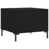 vidaXL Coffee Table Black Engineered wood Medium Square