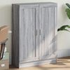 vidaXL Book Cabinet Grey Sonoma Engineered Wood Medium Book Cabinet