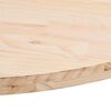 vidaXL Table Top Natural Pine Solid Pine Wood 35.4 x 17.7 in Oval